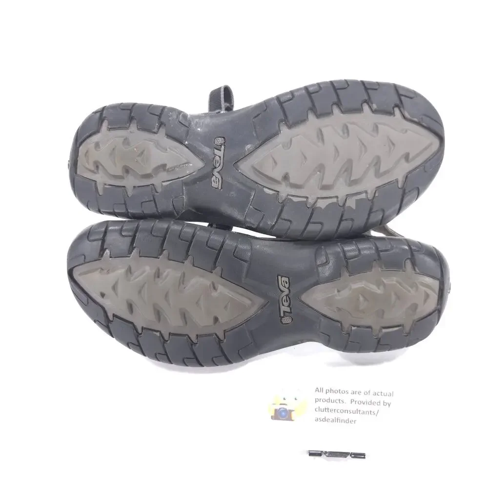 Teva Verrq Adjustable Outdoor Sport Sandal Womens Size 7 1006263 Black Gray